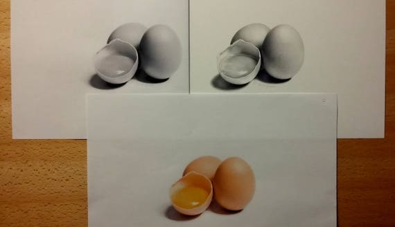 Uovo Uova Di Pasqua Disegno A Matita Ritratto In Bianco E Nero Disegno Da Foto Personalizzato Disegno Di Cibo Disegno Idea Per La Cucina