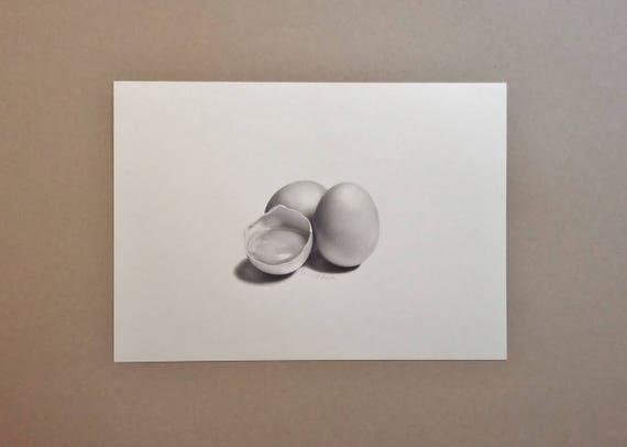 Uovo Uova Di Pasqua Disegno A Matita Ritratto In Bianco E Nero Disegno Da Foto Personalizzato Disegno Di Cibo Disegno Idea Per La Cucina