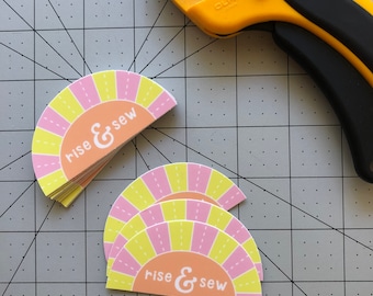 Vinyl Sticker: Rise & Sew Vinyl Sticker: Rise & Sew