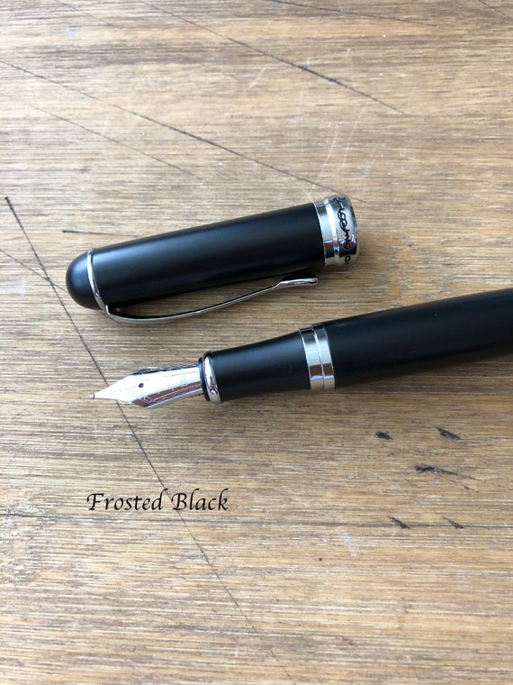 JINHAO X450 BLUE MARBLE GT FOUNTAIN PEN-M NIB-INK CONVERTER+CARTRIDGES-UK SELLER