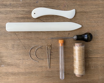 Bookbinding Tool kit ESSENTIALS 10 pieces book making journal making kit