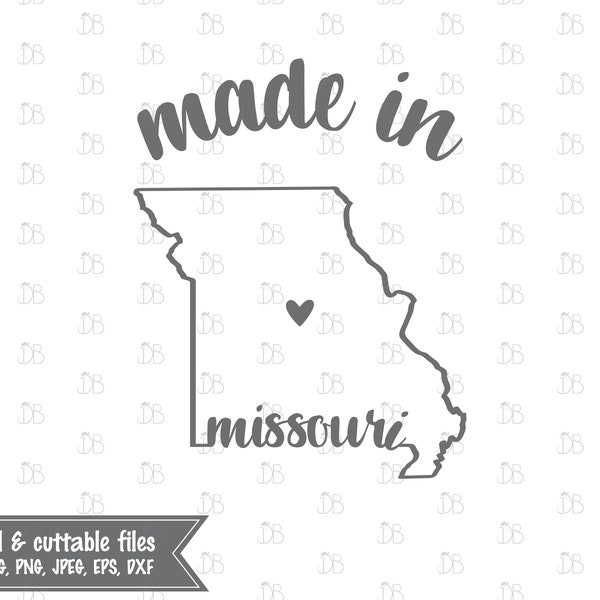 Missouri Silhouette - Etsy