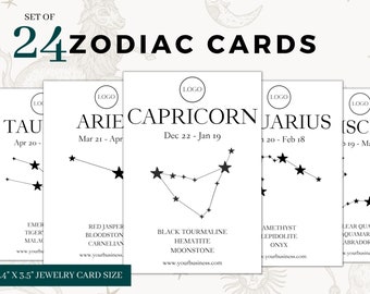Zodiac Card Set - Etsy