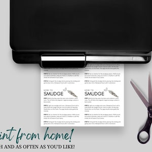 Basics of Smudging Your Home Printable Poster | Smudging Instructions ...