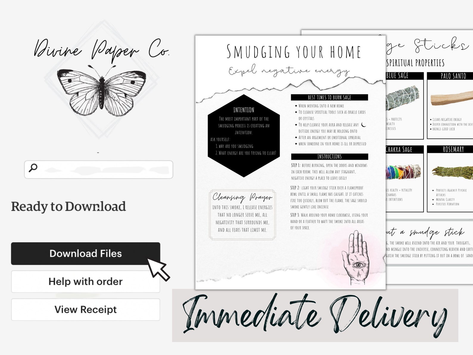 Basics of Smudging Your Home Printable Poster Smudging - Etsy