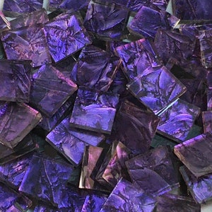 Violet Purple Van Gogh Glass Mosaic Tiles