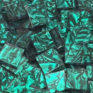 Emerald Van Gogh Glass Mosaic Tiles
