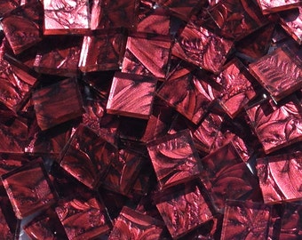Red Van Gogh Glass Mosaic Tiles