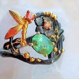 natürlicher Paraiba Turmalin 925 Silber Sterling vergoldet Ring Größe 9