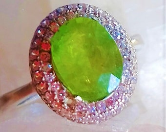 Grossular garnet deals ring