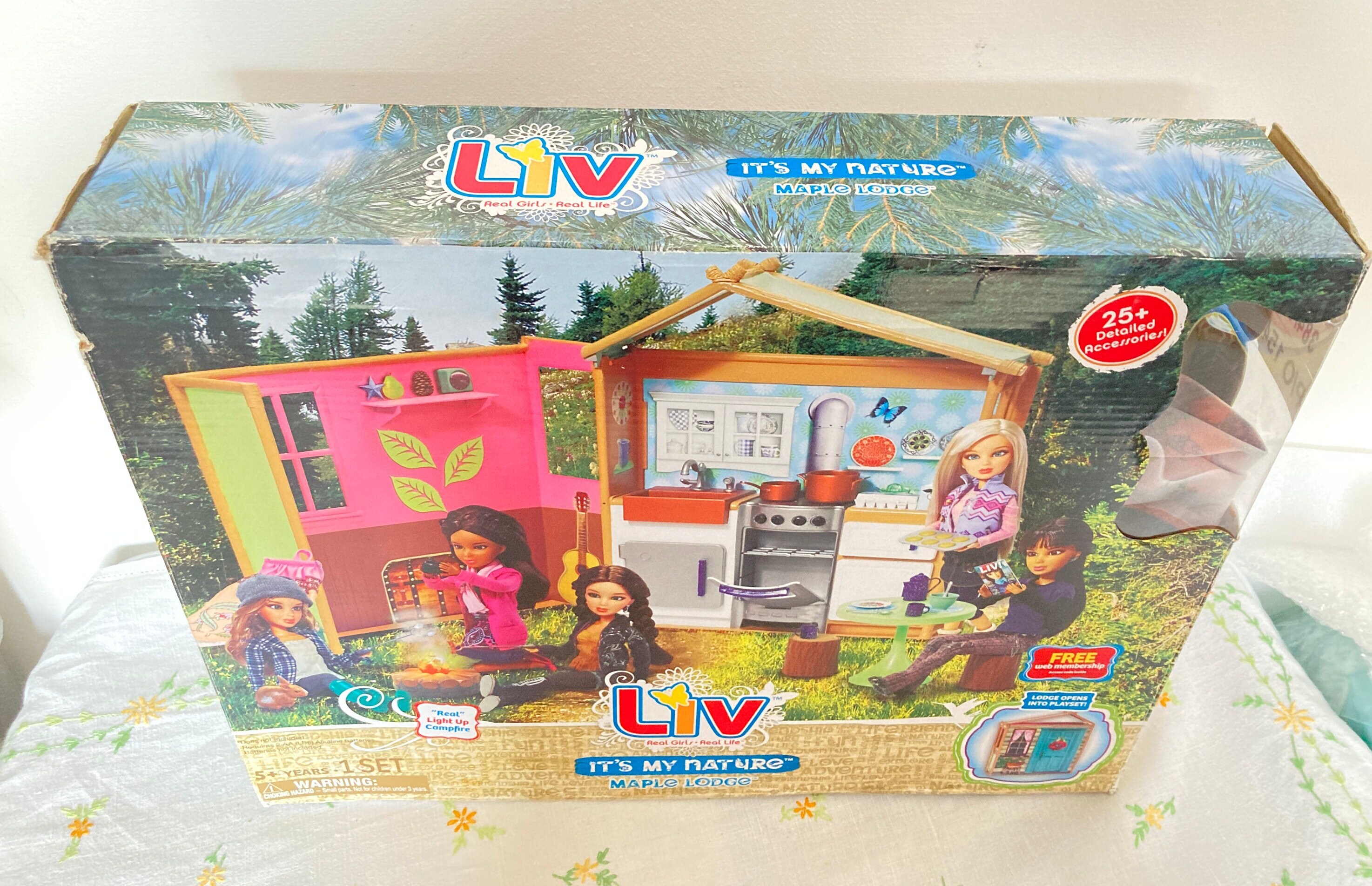 Pre loved Liv Doll its My Nature Maple Lodge Campsite Playset Etsy UK