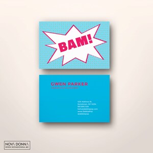 Business Card Templates Design | Customizable Adobe Photoshop Format | Comic Bubble