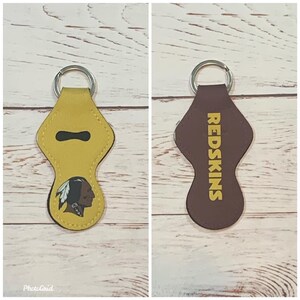 Chapstick Holder, Keychain, Football Keychain, Sports Fan Gift, Present, Holiday Gift, Stocking Stuffer