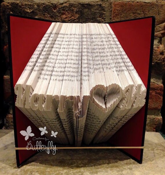 Book Folding Pattern Marry 3 Me 385 Folds Pdf Etsy