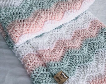 Crochet baby blanket | Etsy