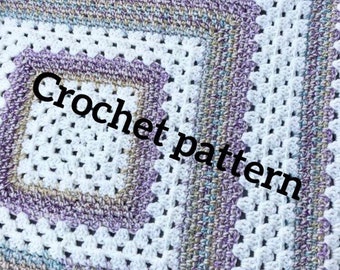 Crochet baby blanket PATTERN - Mossy Gran Crochet baby blanket - baby blanket crochet - crochet pattern - blanket pattern