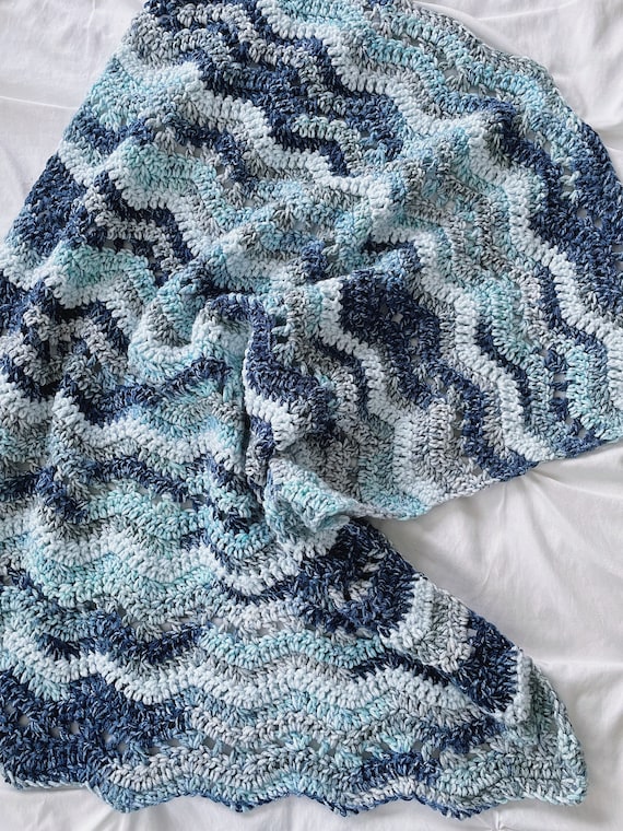 Blue baby shawl hotsell