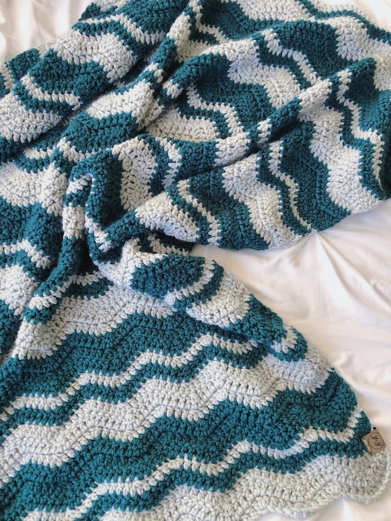 Teal baby blanket best sale