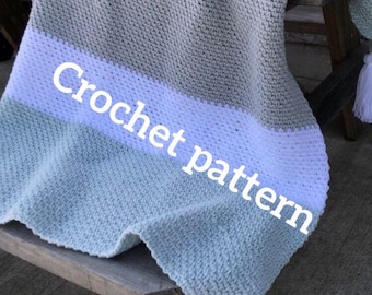 crochet blanket PATTERN - The Avery Crochet baby blanket pattern - crochet baby blanket - baby blanket crochet - blanket pattern