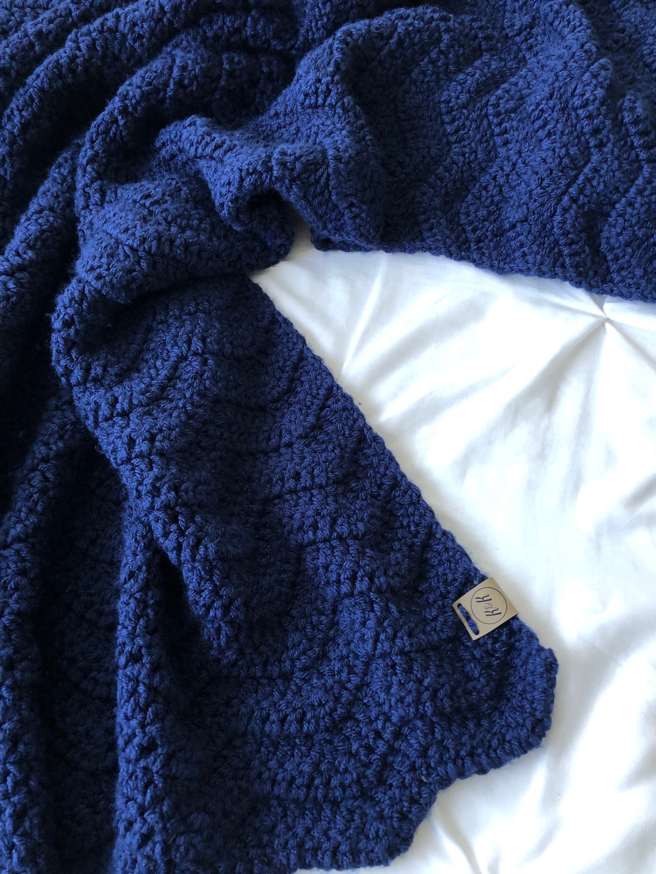 Crochet Baby Blanket Navy Blue Crochet Baby Blanket Baby Afghan Ripple Blanket Navy Blanket Baby Shower Gift Newborn Etsy Canada