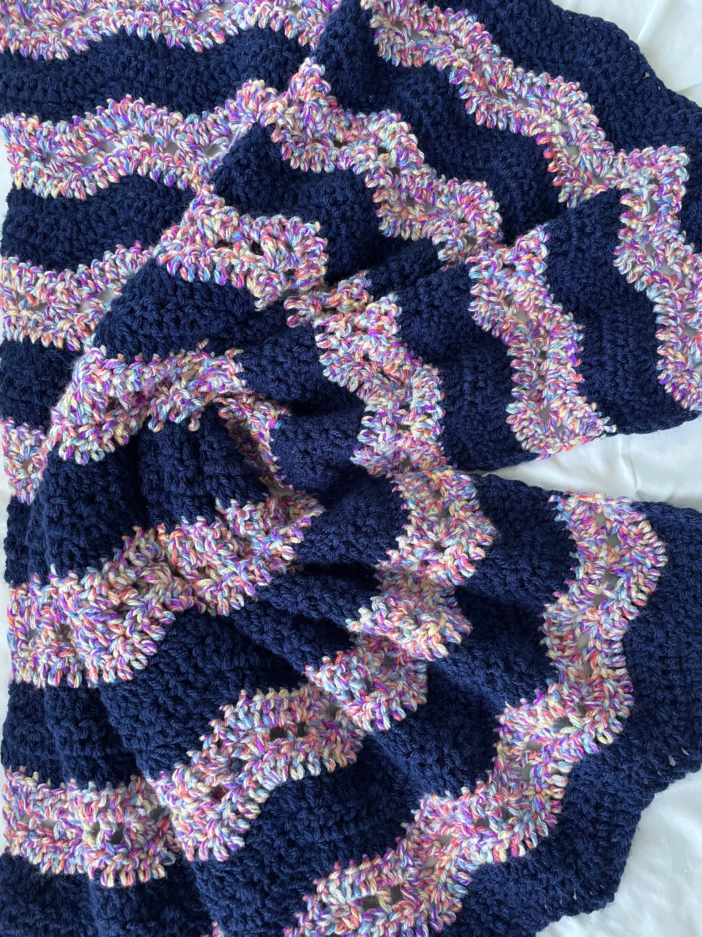 Navy and pink blanket hot sale