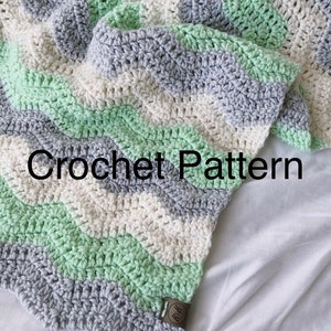 Crochet Ripple Baby Blanket Pattern (PDF Download)