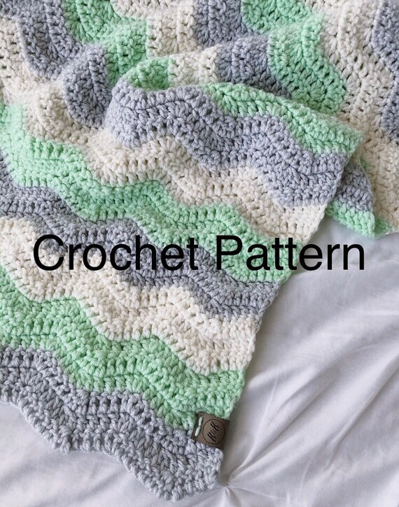 Ripple baby blanket pattern sale