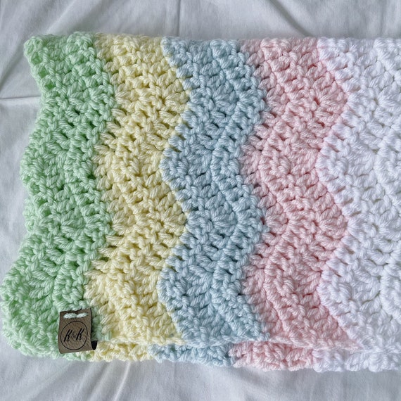 Pastel baby blanket sale