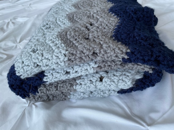 Navy blue baby blanket hotsell