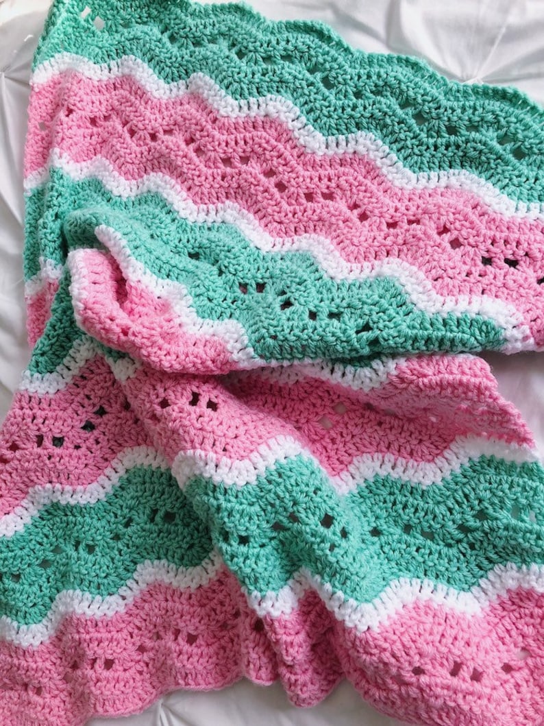 The Candace crochet baby blanket PATTERN lacy ripple crochet pattern blanket baby crochet blanket baby blanket crochet