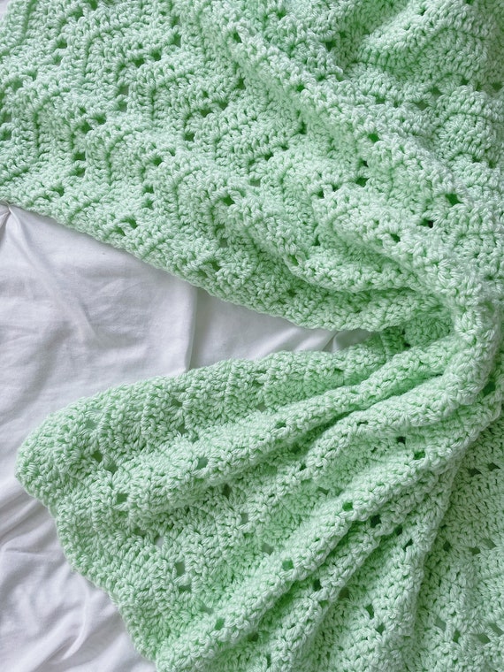 Mint green 2024 baby blanket
