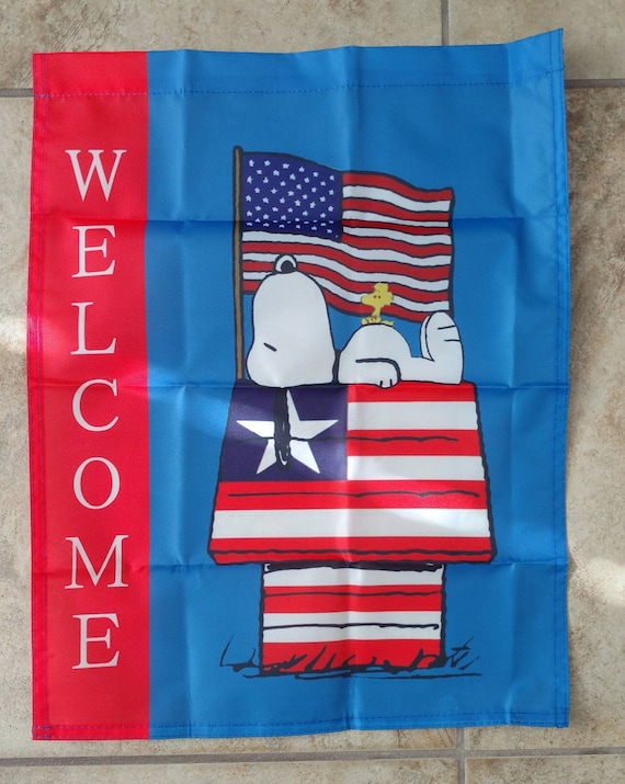 Peanuts Snoopy Happy Fall Garden Decorative Flag 12/"X18/"-Free Shipping-New