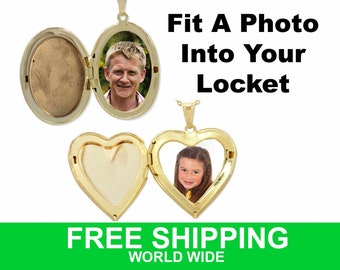 Your Photo Shrunk To Fit Into Your Locket Or Photo Charm Perfectly Sized Photo For Personalized Jewelry