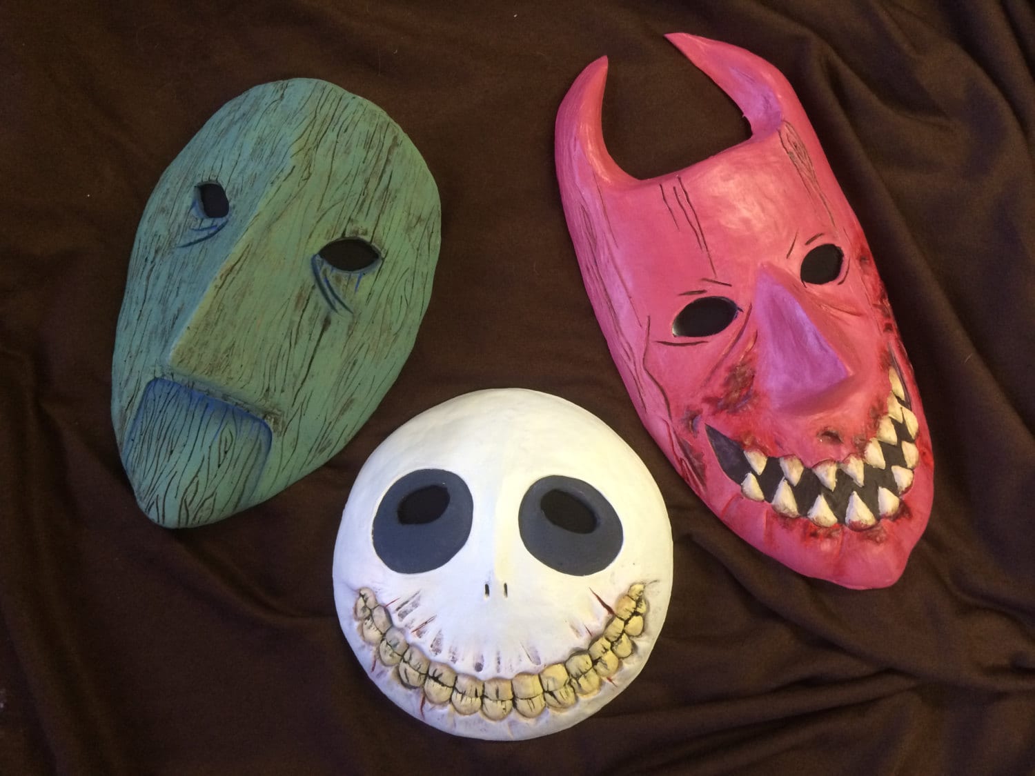 Lock Shock and Barrel Nightmare Before Christmas masks Etsy