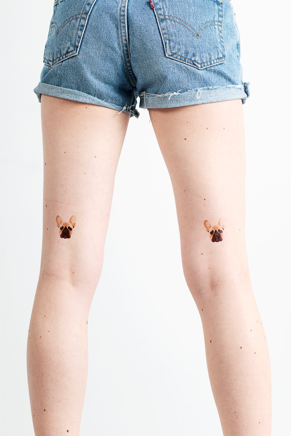 4 FRENCH BULLDOG temporary tattoo pack Dog temporary tattoo Etsy