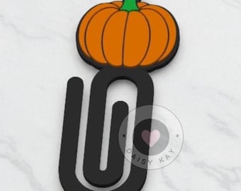 Pumpkin Paper Clip 3D Printing Files: STL & 3MF (Digital Download, Commercial Use)
