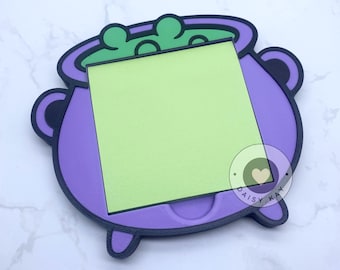 Cauldron Sticky Note Holder: 3D Printing STL & 3MF Files (Digital Download)