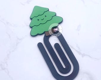 Christmas Tree Paper Clip Xmas Tree Bookmark STL/3MF File: 3D Printing Download, Commercial Use