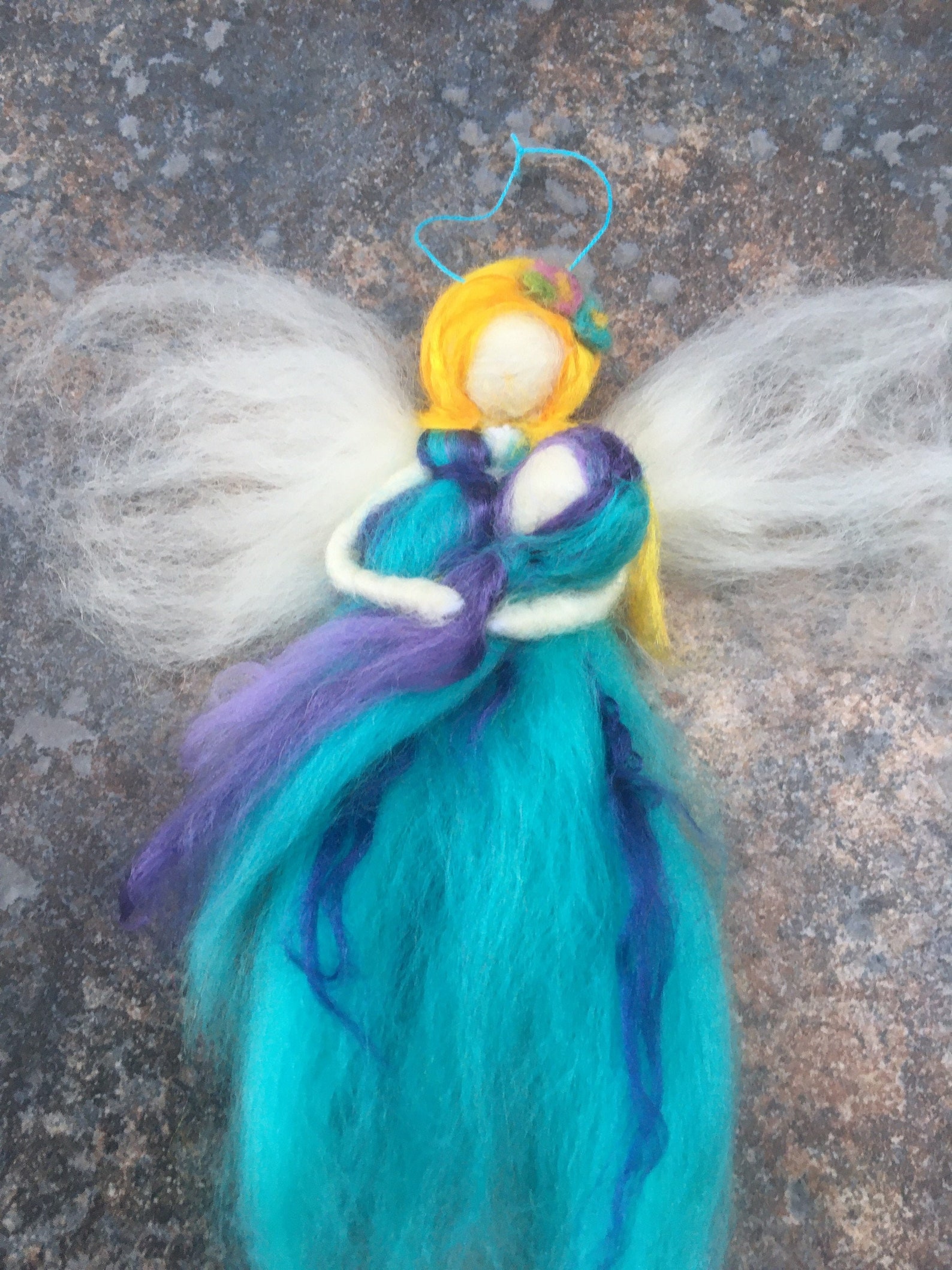 Needle felt a fairy kit.Needle felting kit. Mother and baby. Etsy