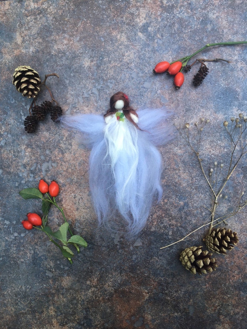 Needle Felting Winter Christmas fairy kit Create your own Etsy