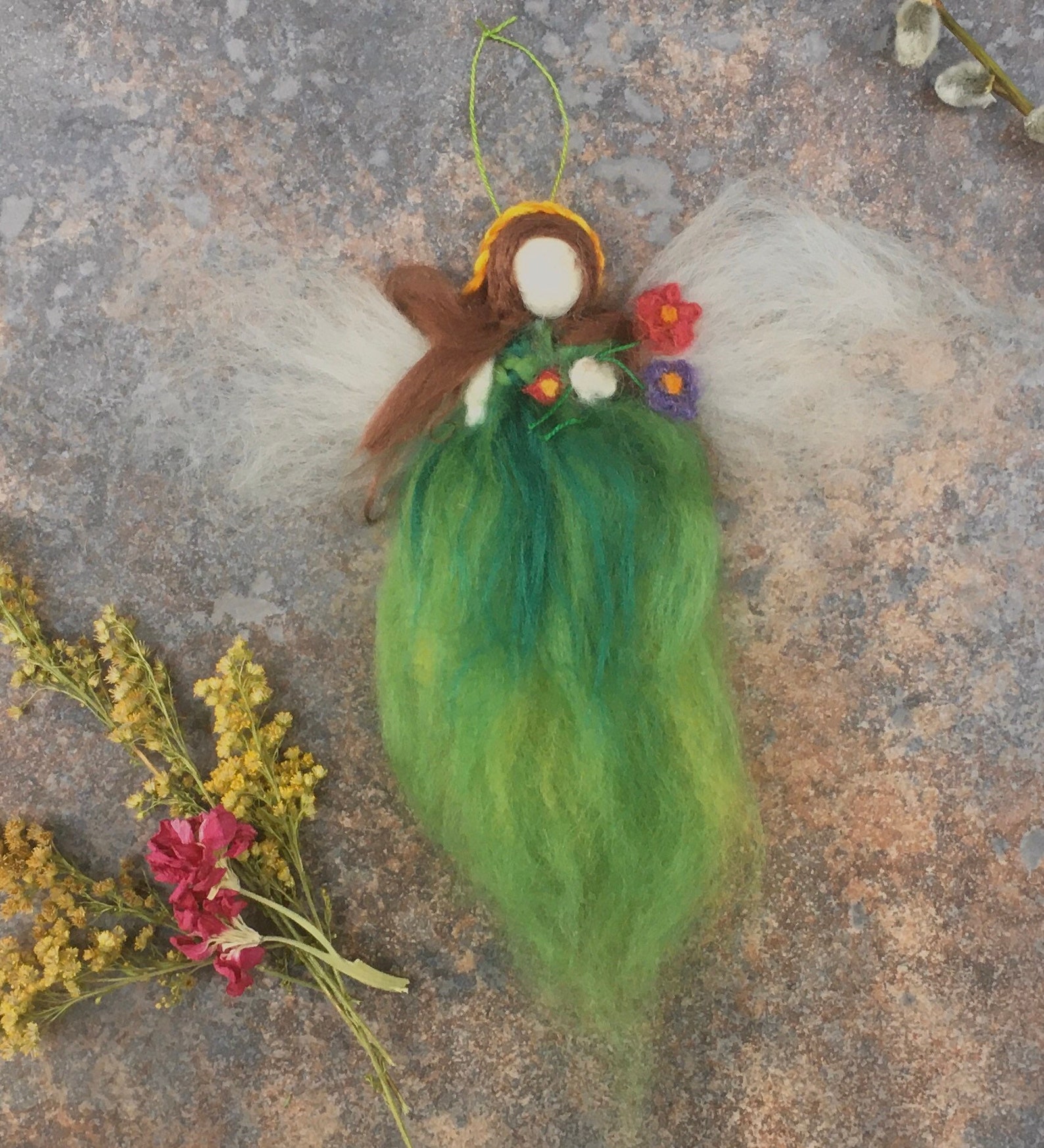 Needle Felting Kit Spring fairy Adult craft kit beginners Etsy