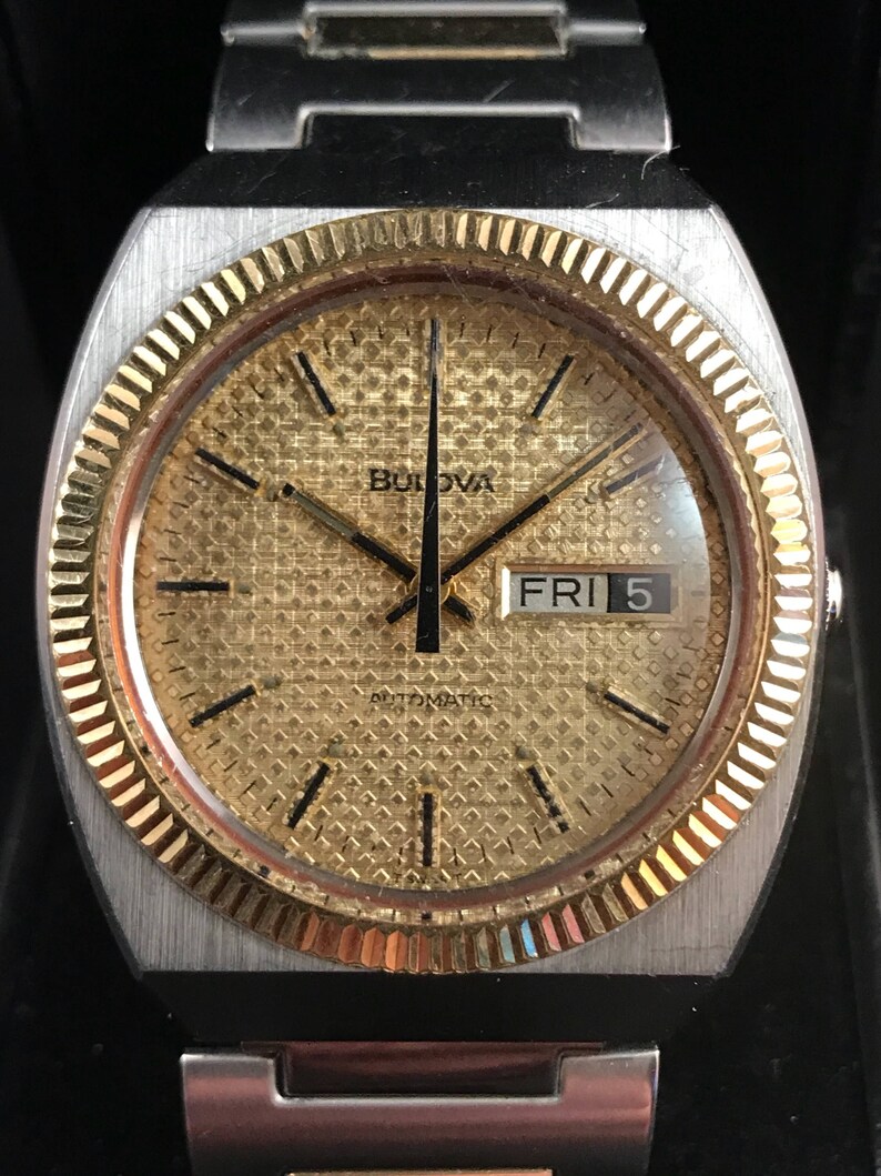 Vintage Bulova Automatic Wrist Watch Etsy