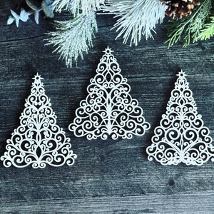 Adornos navideños en espiral para árbol, volumen 2, juego de 3, descarga digital SVG para Glowforge o láser (no es un artículo físico) Leer la descripción del artículo