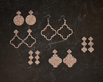 Arabask Dangle Earrings Set of 6 SVG Digital Download for Glowforge or Laser NOT a Physical Item