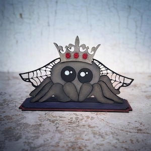 Cute Halloween Spider Queen SVG Digital Download For Glowforge or Laser For 1/8” & 1/4” Material Not a Physical Item -Read Item Description