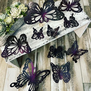 3D Butterflies Set of 10 SVG Digital Download for Glowforge or Laser 1/8” Material Only Not a Physical Item