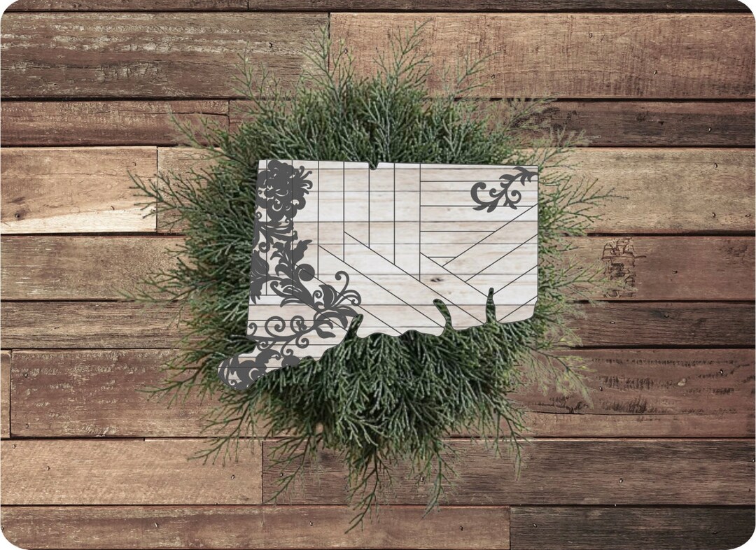 Rustic Farmhouse Connecticut Sign SVG Digital Download for Glowforge or ...