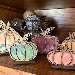 Pumpkin Set of 5 SVG Digital Download for Glowforge or Laser Not a Physical Item for 1/8” and 1/4” Material
