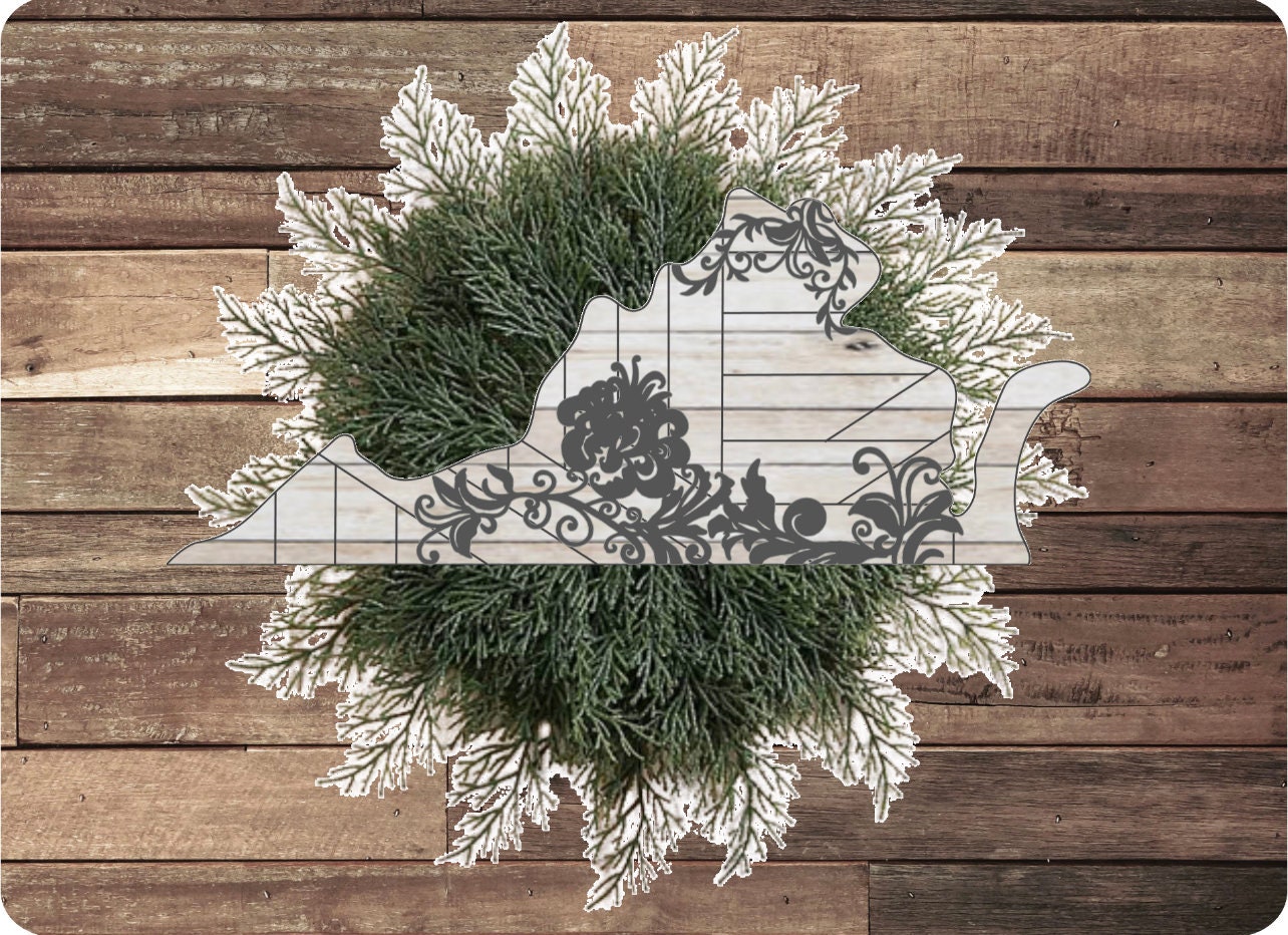 Rustic Sign Svg Rustic Farmhouse Virginia Sign SVG Digital Download for Glowforge or ...