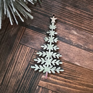 Floral Christmas Tree Ornament SVG Digital Download for Glowforge or Laser -Not a Physical Item Read Item Description